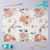 Peachy Floral Series Design 12 Seidenpapier (Basteln)