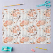 Peachy Floral Series Design 4 Seidenpapier (Basteln)