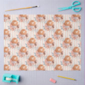 Peachy Floral Series Design 5 Seidenpapier (Basteln)