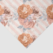 Peachy Floral Series Design 5 Seidenpapier (Ausschnitt)