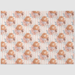 Peachy Floral Series Design 5 Seidenpapier