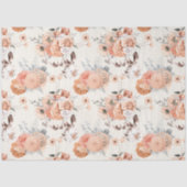 Peachy Floral Series Design 8 Seidenpapier (Vorderseite)