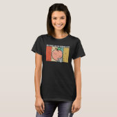Peachy Fruit Print nur Apricot Wochenenden Arbeit T-Shirt (Vorne ganz)