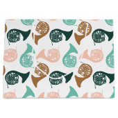 Peachy Green Horn Große Geschenktüte (Vorderseite)