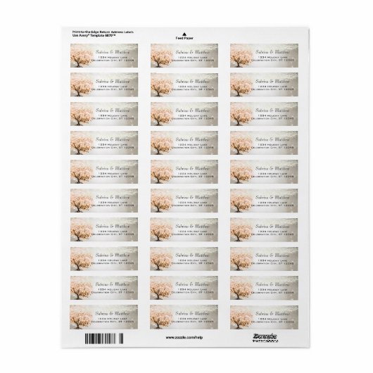 Peachy Heart Leaf Tree Wedding (Vorne)