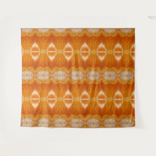 Peachy Ikat 3 Wandteppich (Vorderseite (Horizontal))