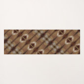 Peachy Ikat 3 Yogamatte (Rückseite (Horizontal))