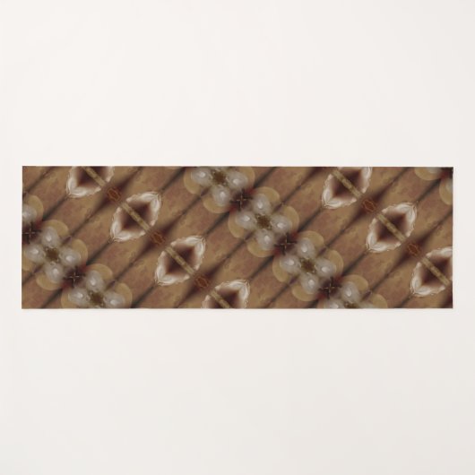 Peachy Ikat 3 Yogamatte (Vorderseite (Horizontal))