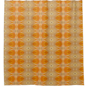 Peachy Ikat 4 Duschvorhang