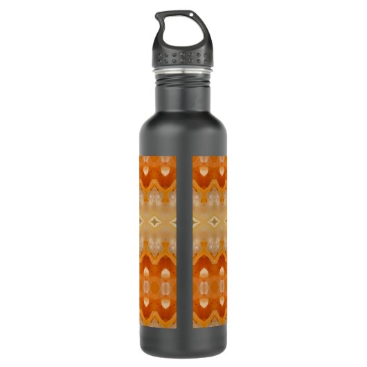 Peachy Ikat 5 Edelstahlflasche (Rückseite)