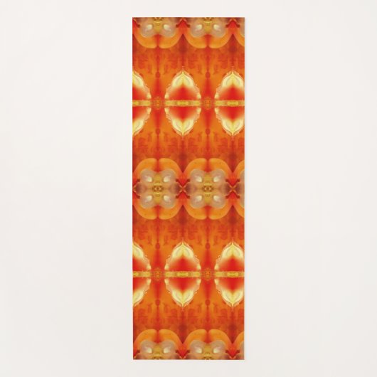 Peachy Ikat Pouf Recoleta Yogamatte (Vorderseite)