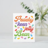 Peachy Keen Jelly Bean Easter Candy Retro Postkarte (Stehend Vorderseite)