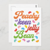 Peachy Keen Jelly Bean Easter Candy Retro Postkarte (Vorne/Hinten)