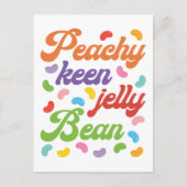 Peachy Keen Jelly Bean Easter Candy Retro Postkarte (Vorderseite)