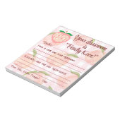 "Peachy Keen" positive Note Principal an Lehrer Notizblock (Rotiert)