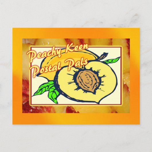 Peachy Keen Postal Pals Postkarte (Vorderseite)