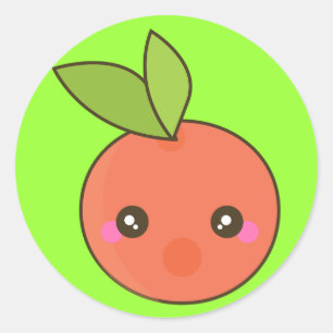 Peachy Keen Runder Aufkleber