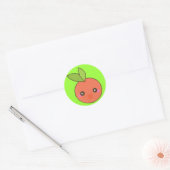Peachy Keen Runder Aufkleber (Umschlag)