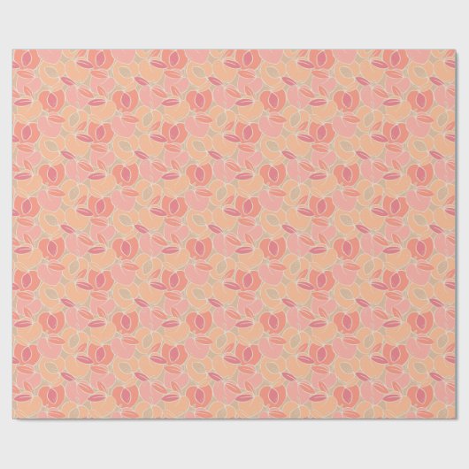 Peachy Keen Summer Fruit Geschenkpapier (Flach)
