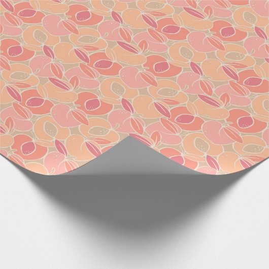 Peachy Keen Summer Fruit Geschenkpapier (Ecke)