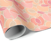 Peachy Keen Summer Fruit Geschenkpapier (Rolleneckpunkt)