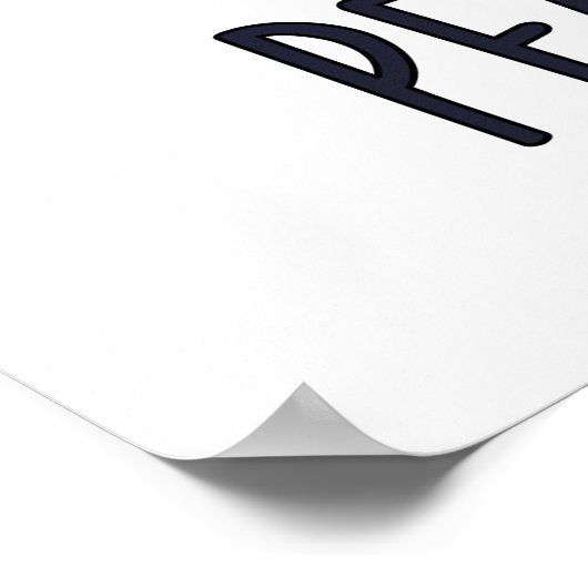 Peachy King Funny Peach Pun Poster (Ecke)