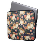 Peachy Kitten Custom Laptopschutzhülle (Vorderseite Links)