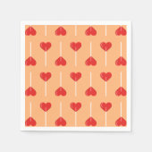 Peachy Liebe Suckers Red Serviette (Vorderseite)