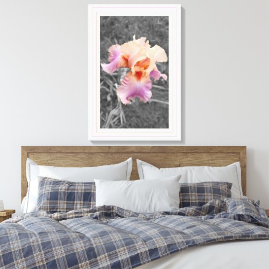 Peachy Lila Leinwanddruck (Insitu (Schlafzimmer))