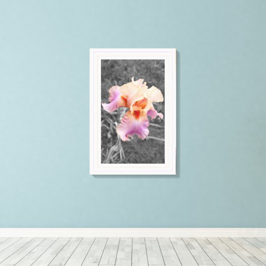 Peachy Lila Leinwanddruck (Insitu (Holzboden))