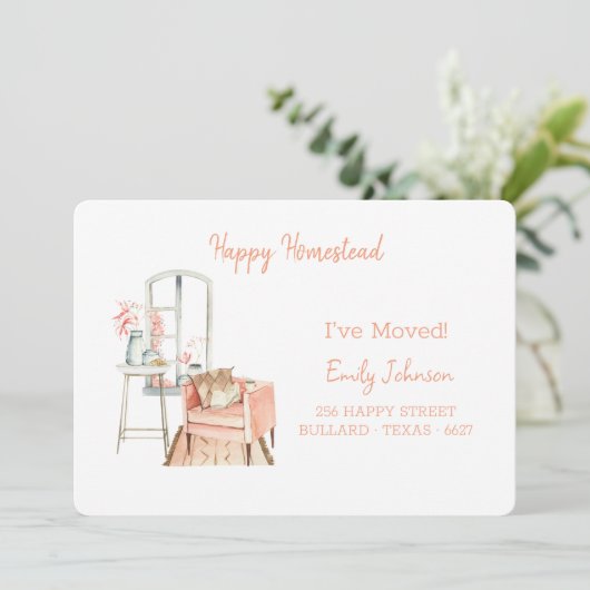 Peachy Living Launch Moving Ankündigung (Stehend Vorderseite)