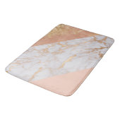 Peachy Marble Elegance Badematte (Schrägansicht)