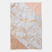 Peachy Marble Elegance Geschirrtuch (Vertikal)