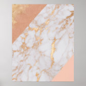 Peachy Marble Elegance Poster (Vorne)