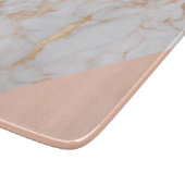 Peachy Marble Elegance Schneidebrett (Ecke)