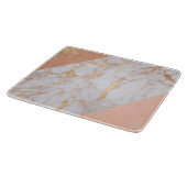 Peachy Marble Elegance Schneidebrett (Ecke)