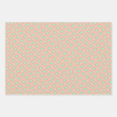 Peachy Mint Tango Wrapping Paper Flat Sheet Set Geschenkpapier Set (Vorderseite 3)