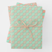 Peachy Mint Tango Wrapping Paper Flat Sheet Set Geschenkpapier Set (Beispiel)