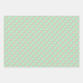 Peachy Mint Tango Wrapping Paper Flat Sheet Set Geschenkpapier Set (Vorderseite)