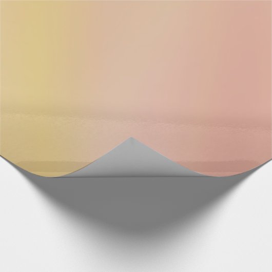 Peachy Ombre Geschenkpapier (Ecke)