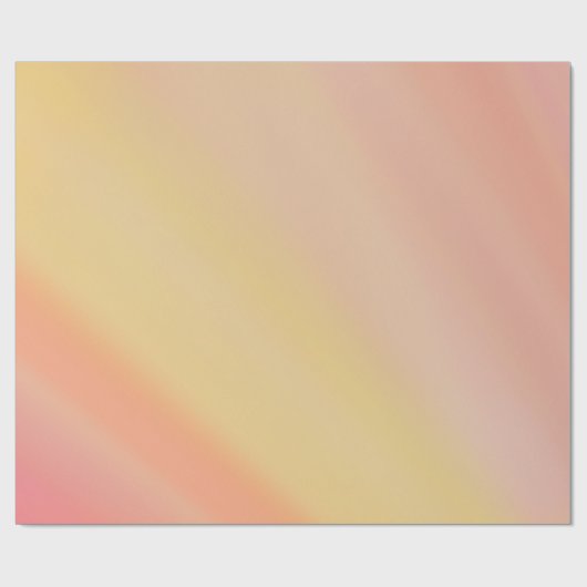 Peachy Ombre Geschenkpapier (Flach)