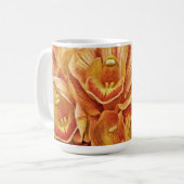 Peachy Orange Orchids Garden Tasse Art Cappella Sa (Vorderseite Links)