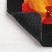 Peachy Orange Rose Mousepad (Ecke)