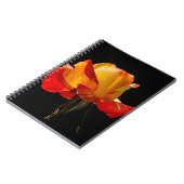 Peachy Orange Rose Notizblock (Linke Seite)