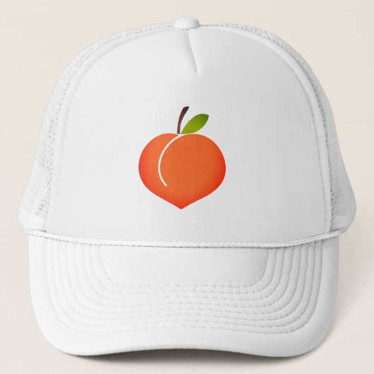 Peachy Peach Hat Truckerkappe (Vorderseite)