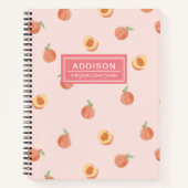 Peachy Peach School Spiral Notebook Notizblock (Vorderseite)