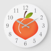 Peachy Peach Wall Uhr (Vorderseite)