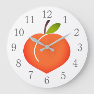 Peachy Peach Wall Uhr
