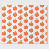 Peachy Peach Wrapping Paper Geschenkpapier (Flach)