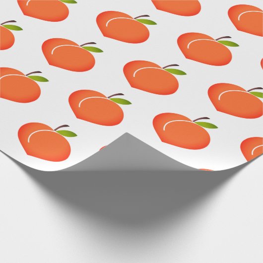Peachy Peach Wrapping Paper Geschenkpapier (Ecke)